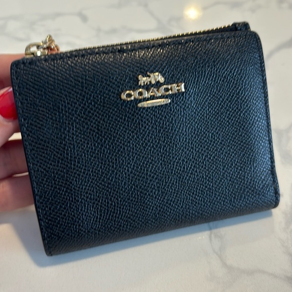 Coach small leather black wallet - Picture 1 of 5